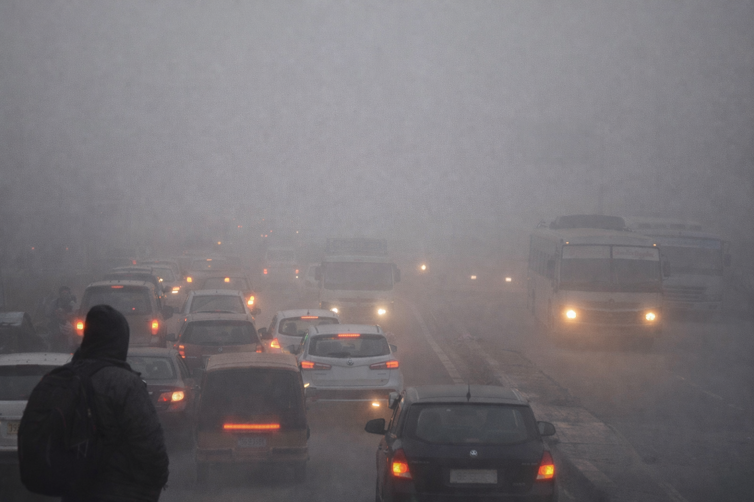 Uttar Pradesh Weather Update: Dense Fog Reduces Visibility to Zero in Kanpur, Disrupts Traffic