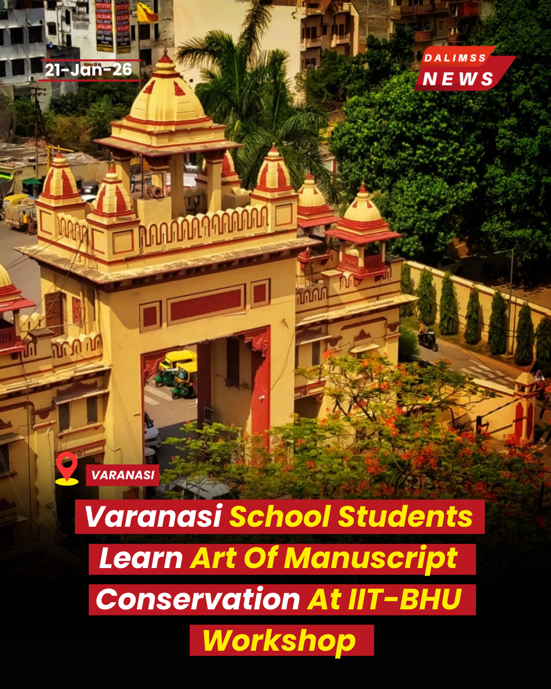 Varanasi School Students Learn Art Of Manuscript Conservation At IIT-BHU Workshop.