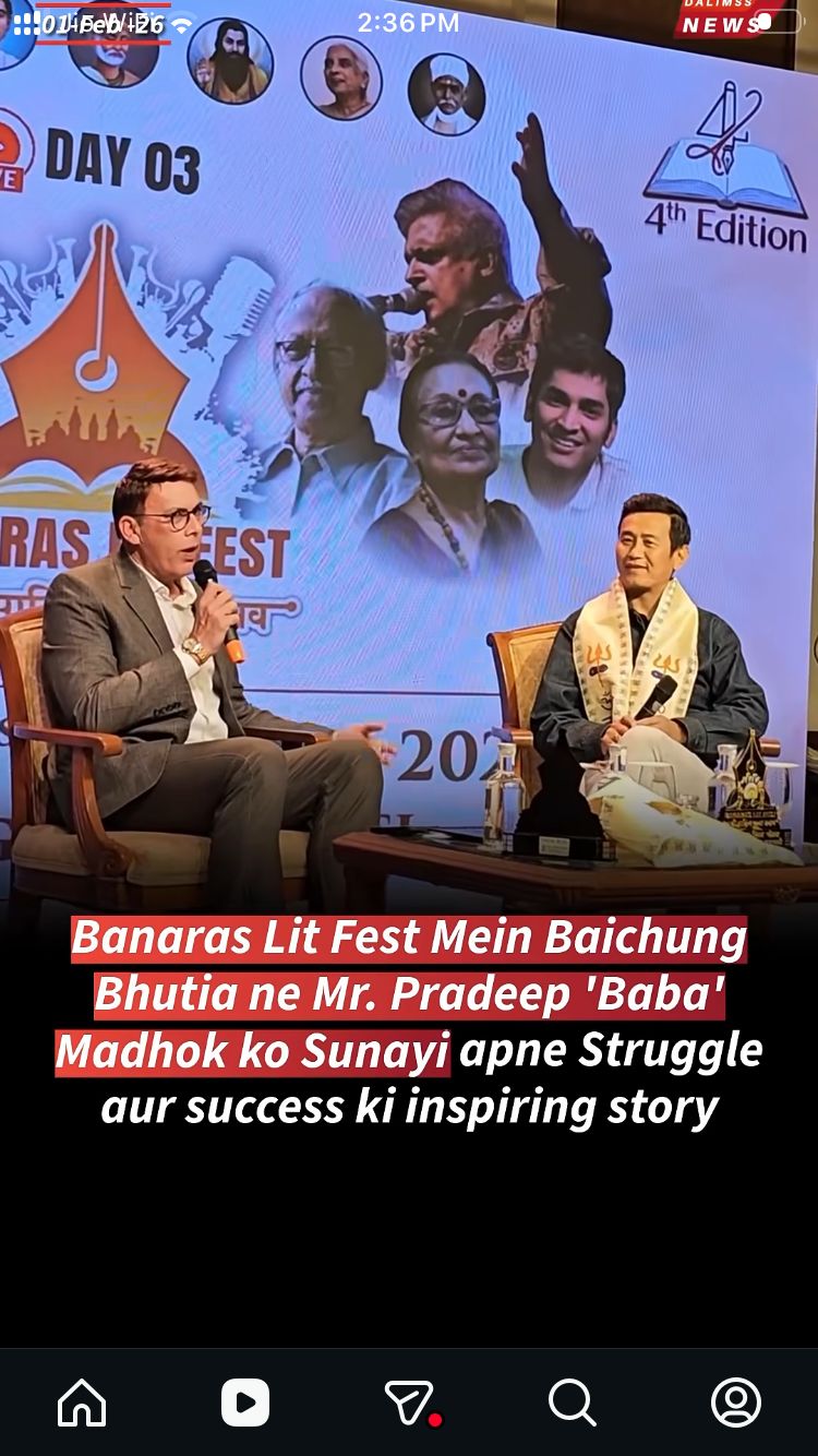 From the North East to National Glory: Baichung Bhutia Inspires at Banaras Literature Festival-4