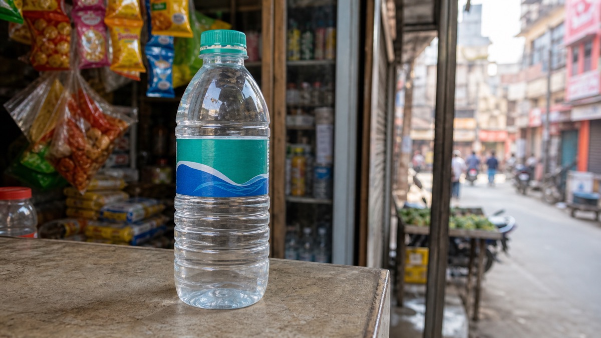Suspected Fake Bisleri-Style Water Bottle Spotted in Varanasi, Consumers Urged to Stay Alert
