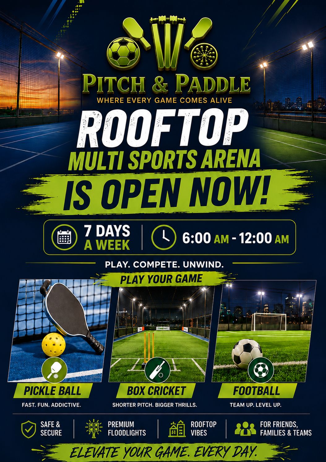 BIG NEWS, VARANASI! The City’s Ultimate Rooftop Sports Arena is NOW OPEN! 🎉
