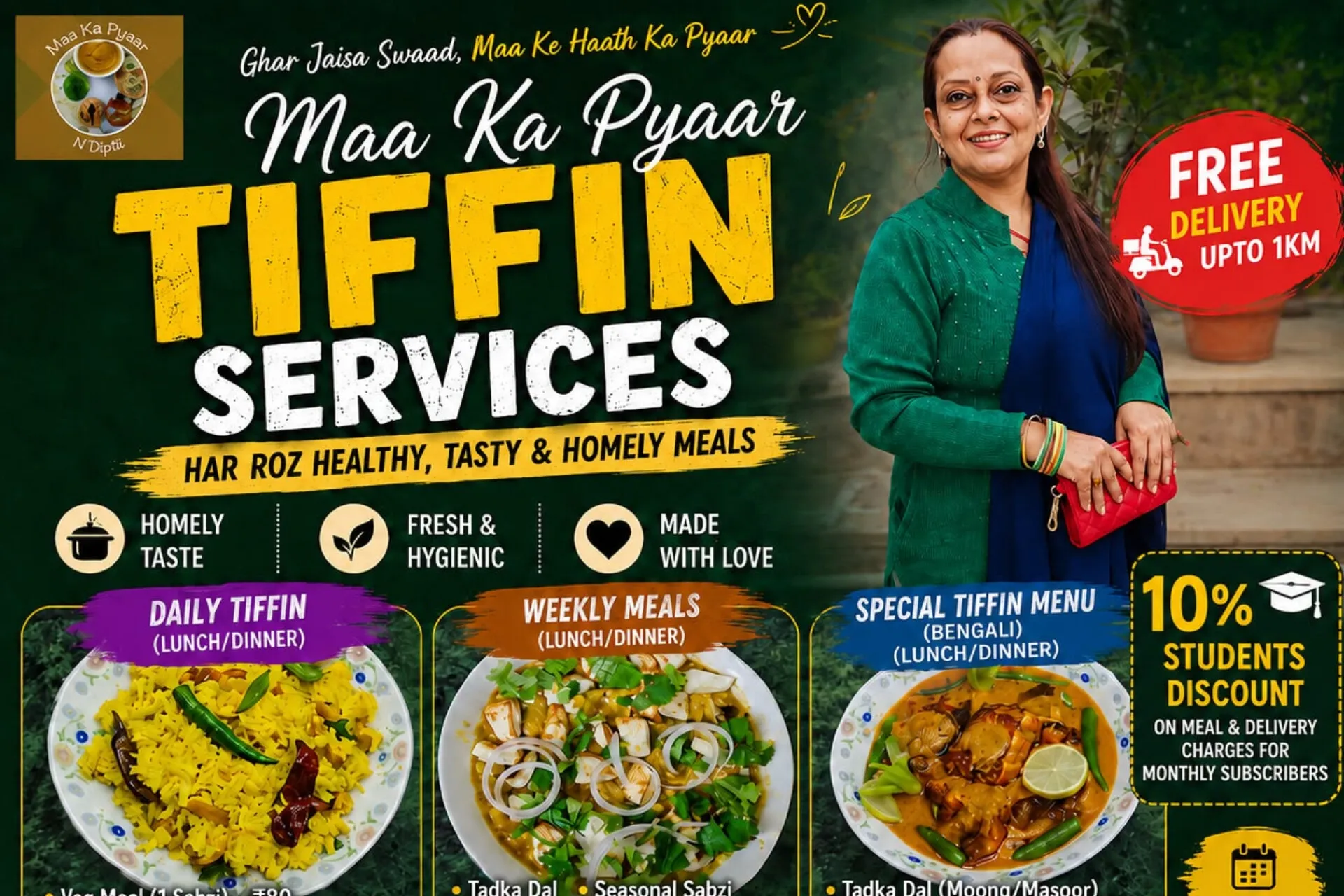 Maa Ka Pyaar Tiffin Services Brings Home-Cooked Meals to Students and Working Professionals in Varanasi