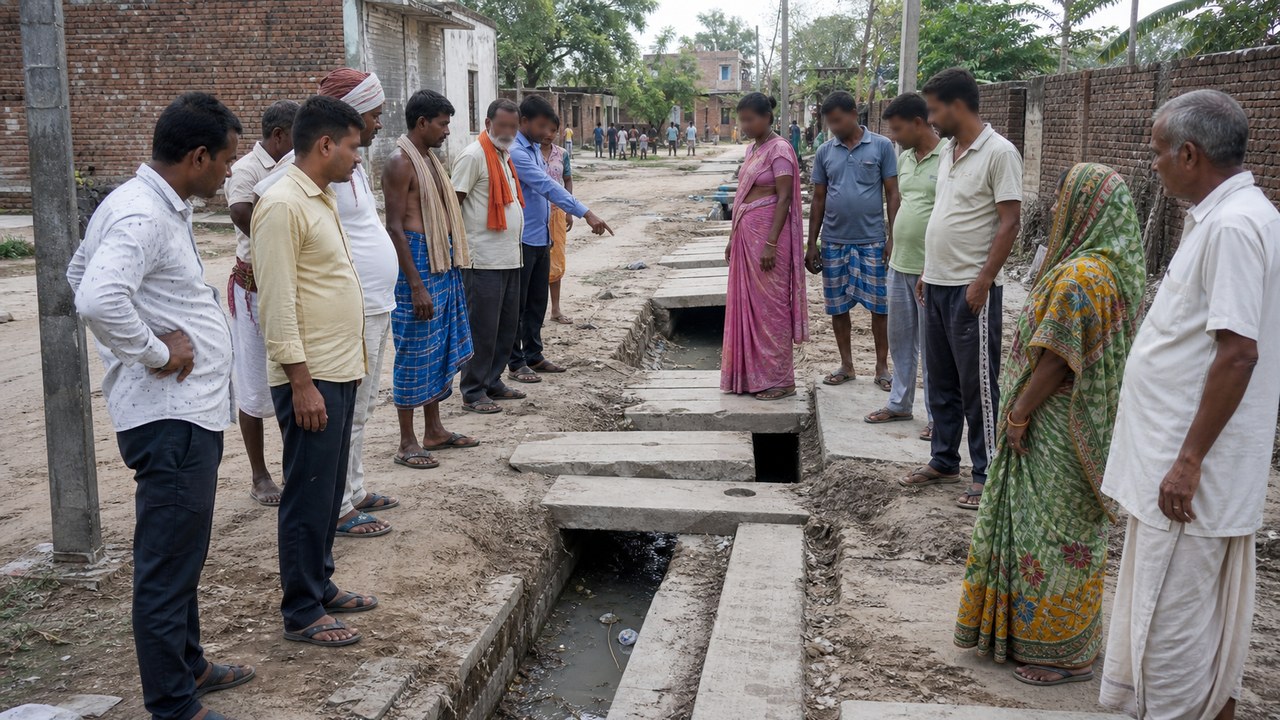 Poor Drain Repairs On Rath Yatra Path Spark Protest In Kachanar