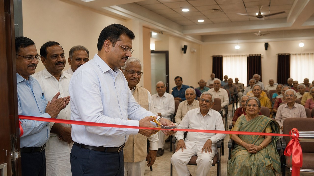 Cantt MLA Saurabh Srivastava Inaugurates Senior Citizen Auditorium In Ramnagar
