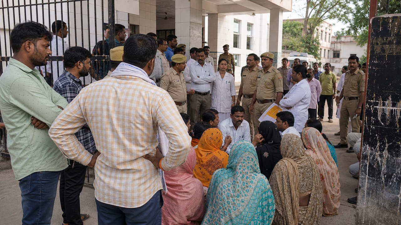 Postpartum Woman's Death Sparks Protest Outside Azamgarh Hospital