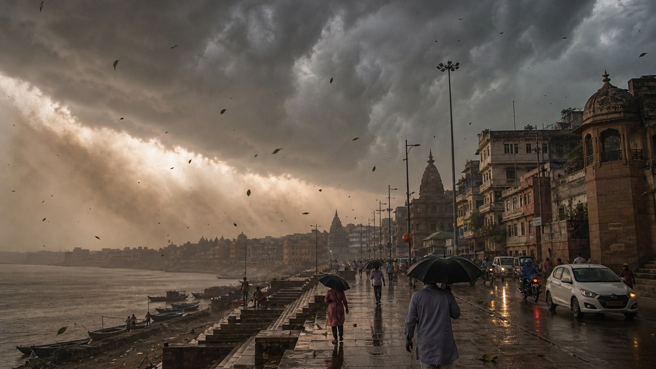 Bad Weather Alert For Varanasi As Rain, Thunderstorm And Dusty Winds Expected