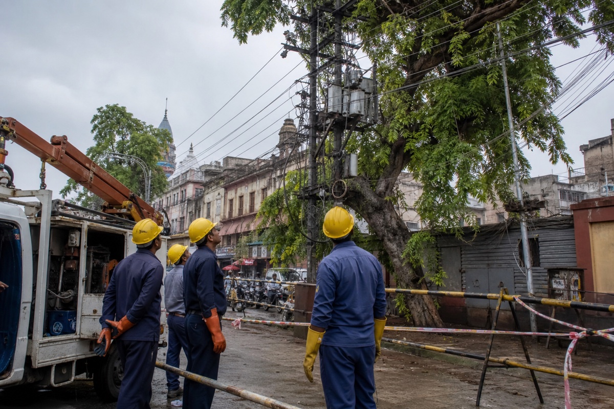 Power Worker Dies During Tree Trimming in Varanasi; JE Suspended, FIR Names Five