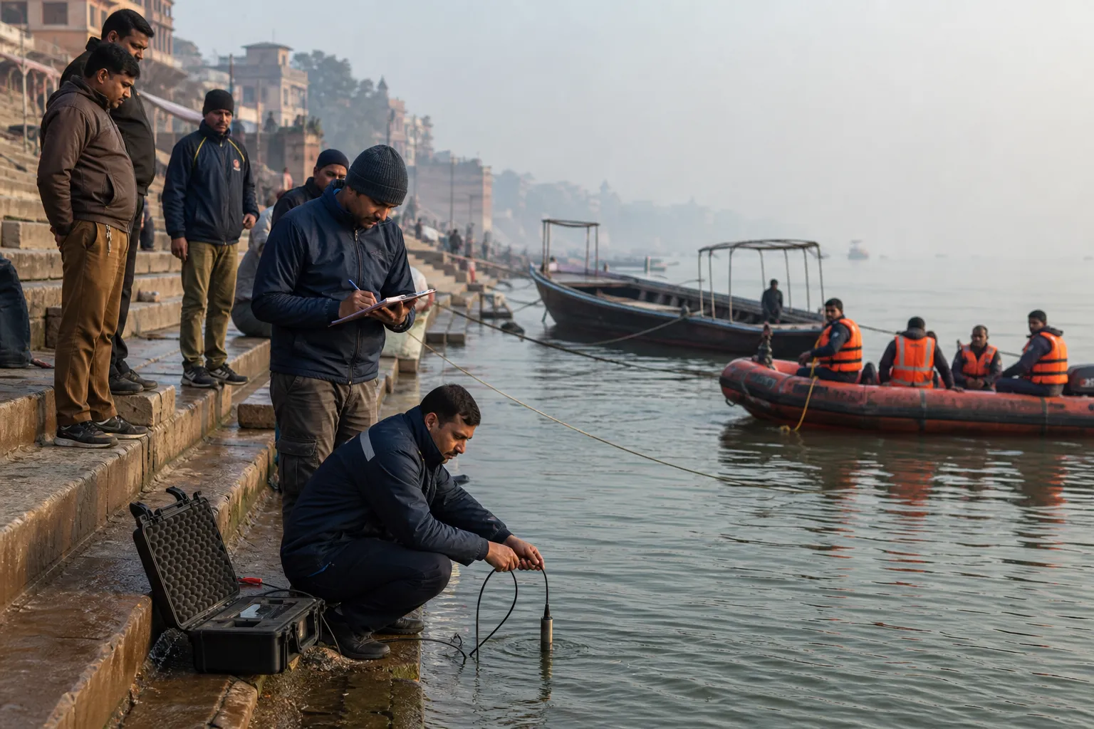 Ganga Preparedness and Monitoring Continue in Varanasi