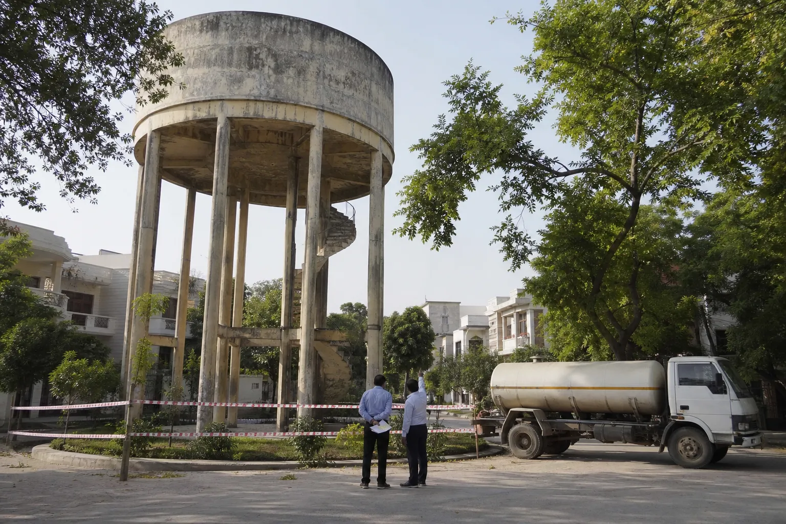 Tank Roof Collapse Disrupts Water Supply in Palam Vihar C1 and C2