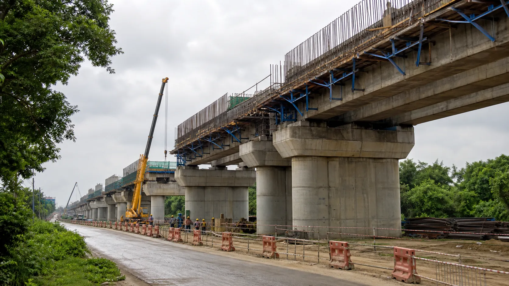 Faridpur–Sarnath Elevated Road Work Picks Up Pace