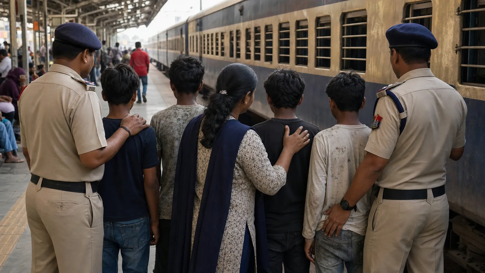 Six Teenagers Rescued From Train in Varanasi; Two Held in Suspected Labour-Trafficking Case
