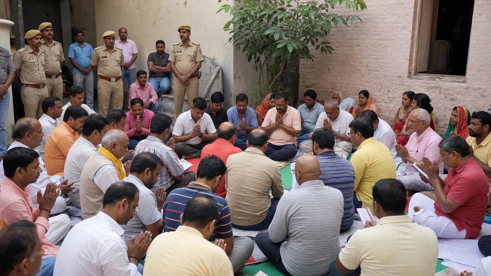Congress Workers Recite Hanuman Chalisa in Varanasi, Demand Impartial Offering-Theft Probe