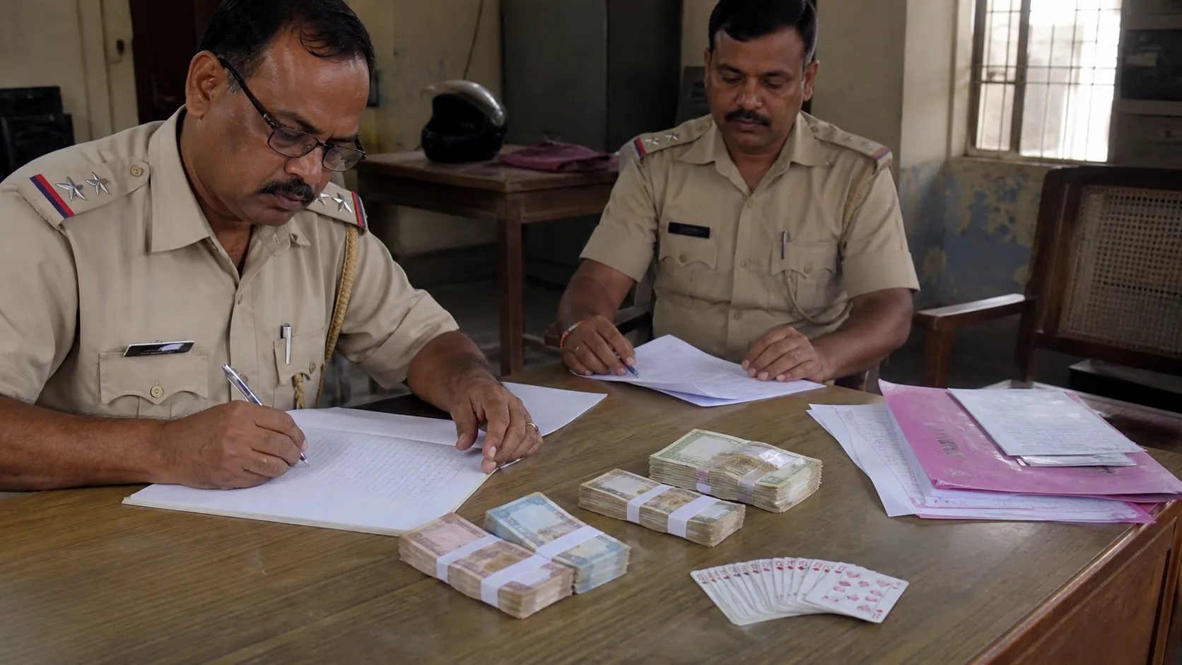 Four Held in Kapsethi Gambling Raid; Police Seize Cash and Cards