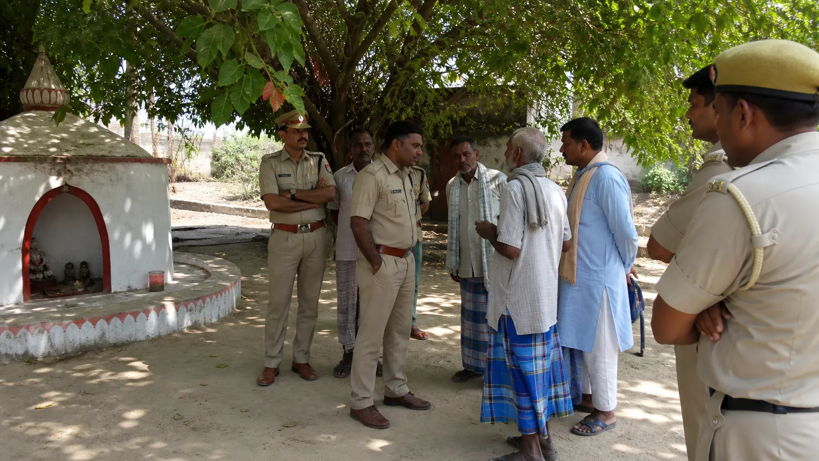 Damaged Hanuman Idol in Sathwa Prompts Police Case and Appeal for Calm