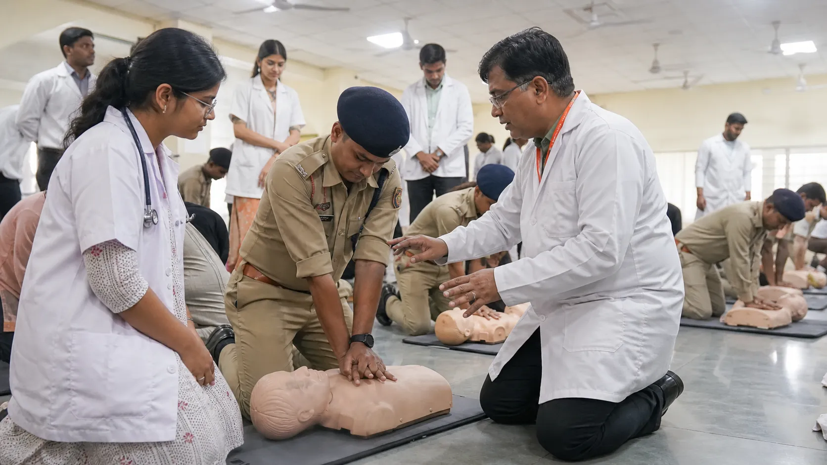 BHU CPR Day Puts 150 Students and Security Staff Through Hands-On Drills