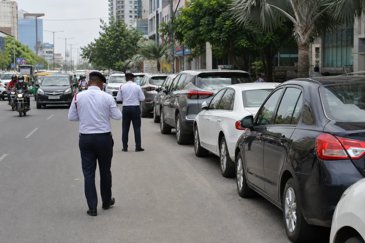 Gurugram Issues 2,834 Illegal-Parking Challans in Three Weeks