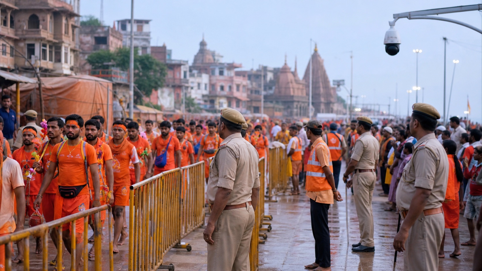 5,000 Personnel and Expanded CCTV Network Deployed for Shravan in Varanasi