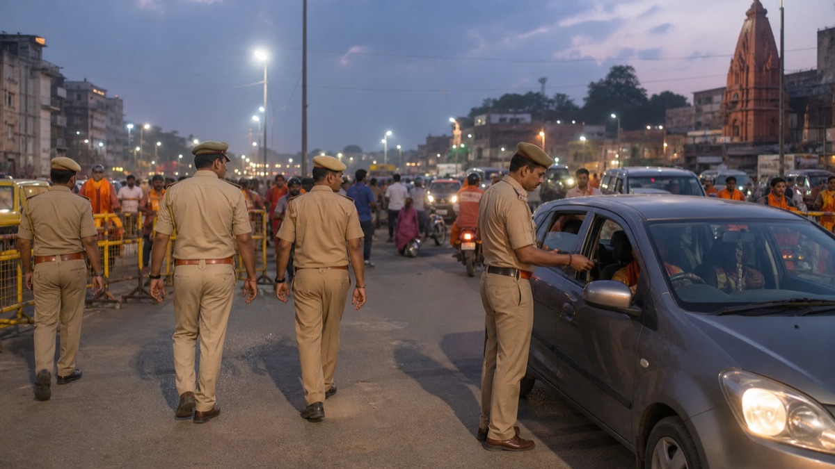 Varuna Zone Steps Up Foot Patrols and Vehicle Checks Ahead of Shravan Crowds