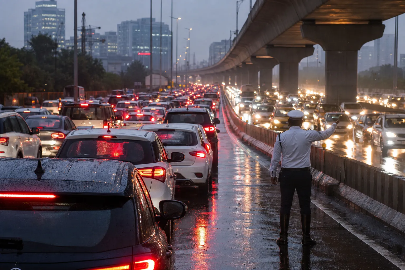 Seven-Kilometre NH-48 Tailbacks Expose Gurugram's Fragile Peak-Hour Traffic Plan