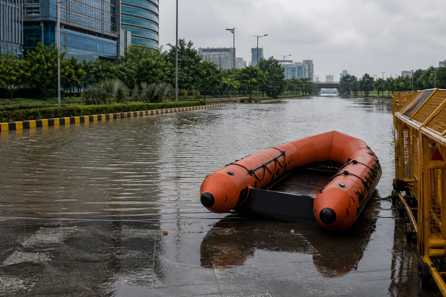 Rs 50,000 Boat Challan Claim Turns Gurugram Flooding Stunt Into Safety Debate