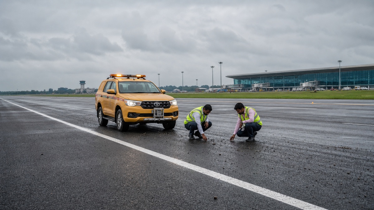 Pebbles and FOD Force Temporary Halt to Varanasi Airport Runway Operations