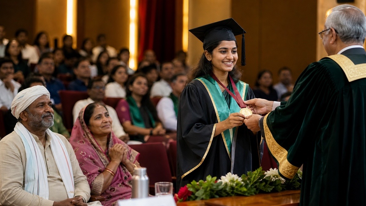 Varanasi Farmer’s Daughter Wins Chancellor’s Gold Medal at Agriculture Convocation