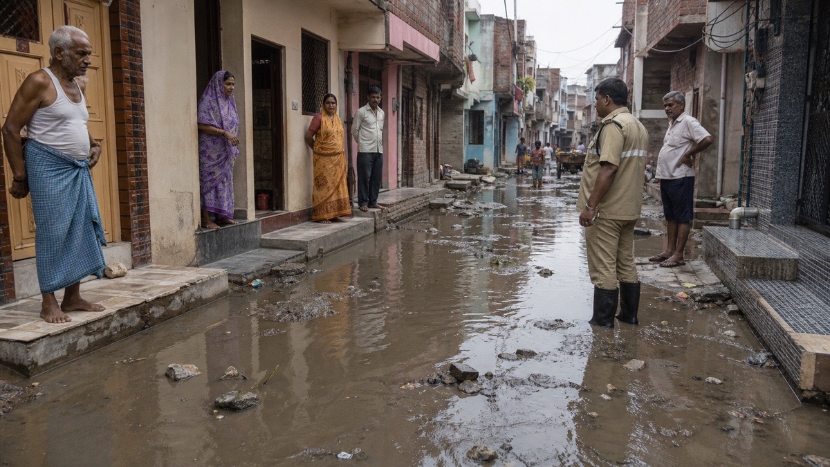 Sewage-Like Drain Water Enters Homes in Lohta’s Kotwa, Residents Seek Action