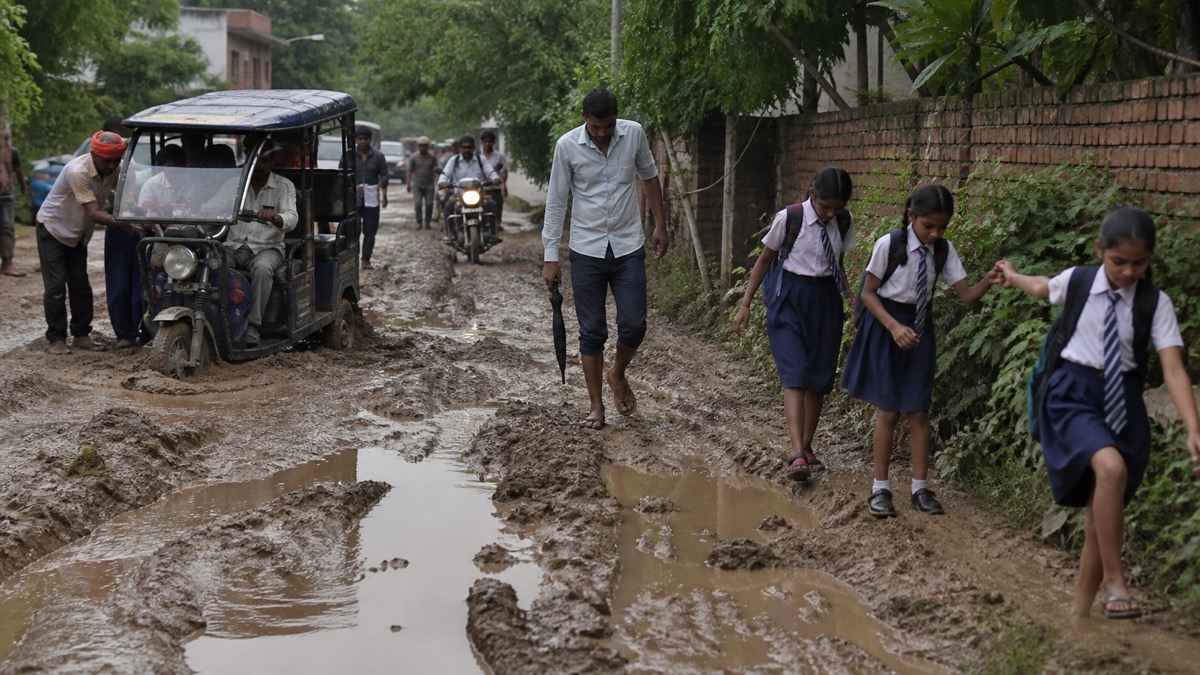 Harahua–Puari Kala Road Turns Into Mud Track, Disrupting Daily Travel