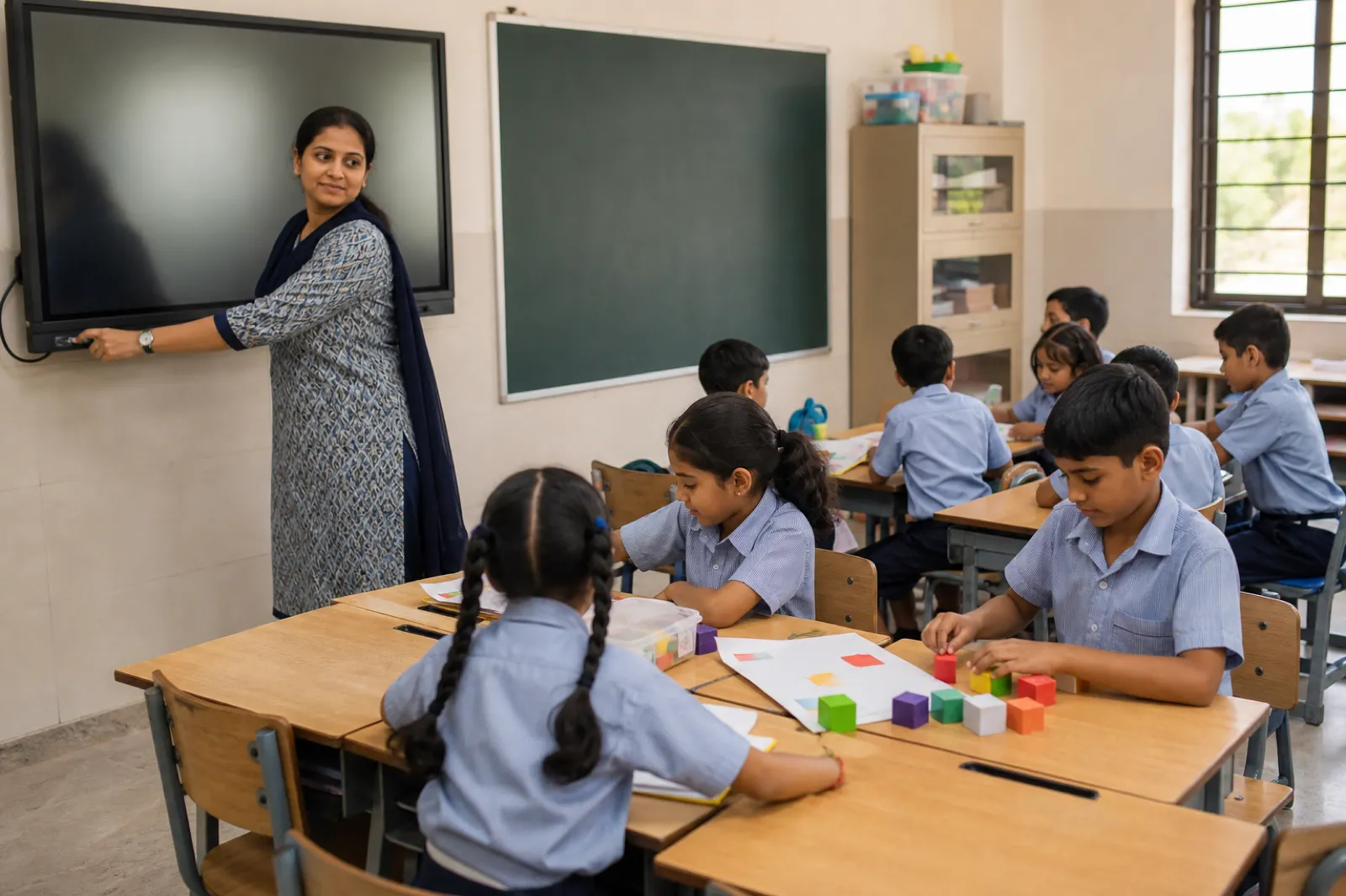 Noida Caps Smart-Board Time in Primary and Upper-Primary Classes