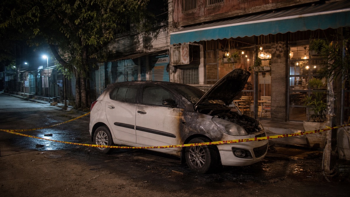 Car Set Ablaze After Maggi Dispute at Varanasi Cafe; Police Examine Attack