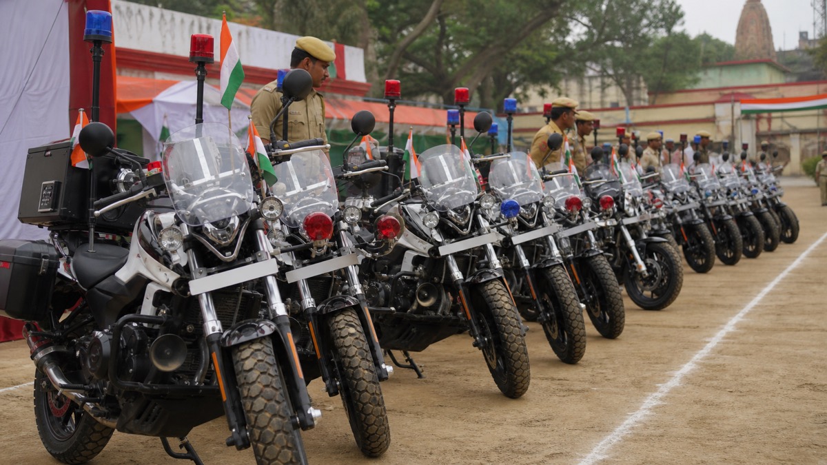 Varanasi Police Deploy 100 Modified Phantom Bikes for Faster Street Response