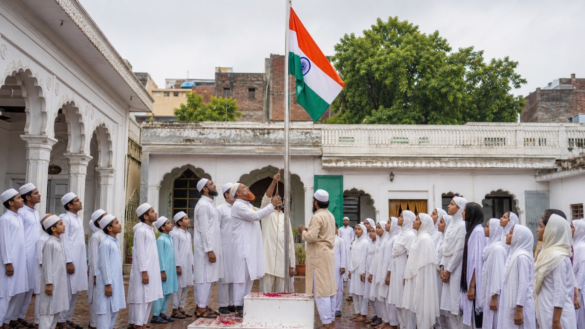 Varanasi Madrasa Students Mark Independence Day With Anthem and Freedom Songs