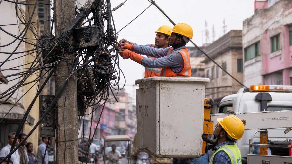 Cable Fire Disrupts Dhaukalganj and Belwan Feeders; Supply Restored After Repairs
