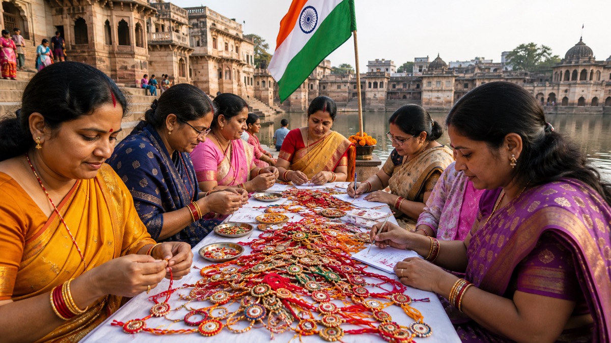 Women at Mandvi Kund Send Handmade Rakhis and Messages to Soldiers