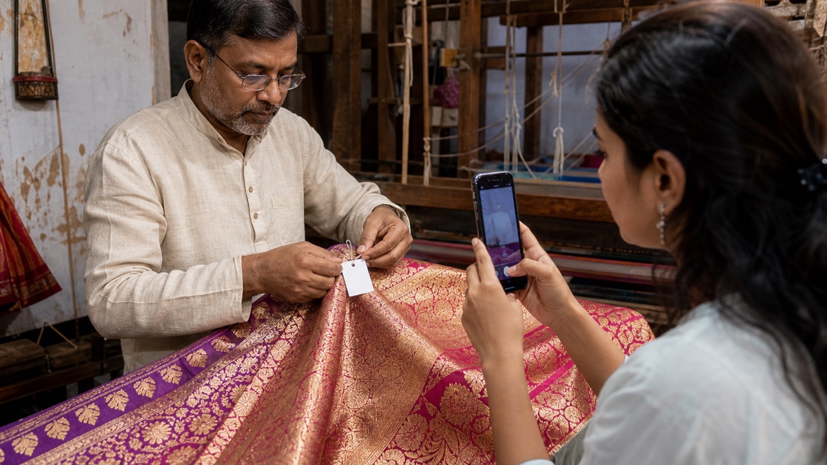 “Banaras Mein Buna” App Uses QR Codes to Trace the Story Behind a Banarasi Sari