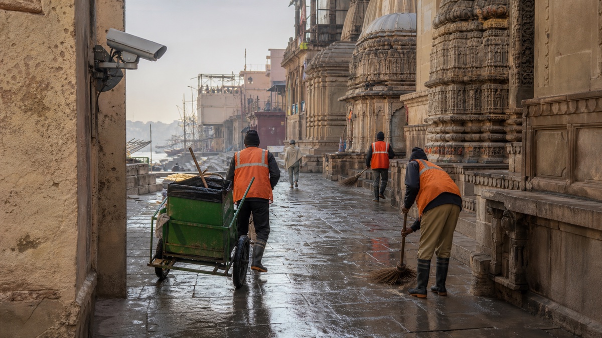 Cameras to Track Sanitation in Lanes Around Kashi Vishwanath Temple