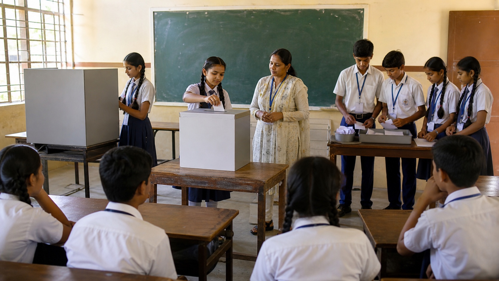 Varanasi Schools Begin Electoral Literacy Clubs for Gen Alpha Students