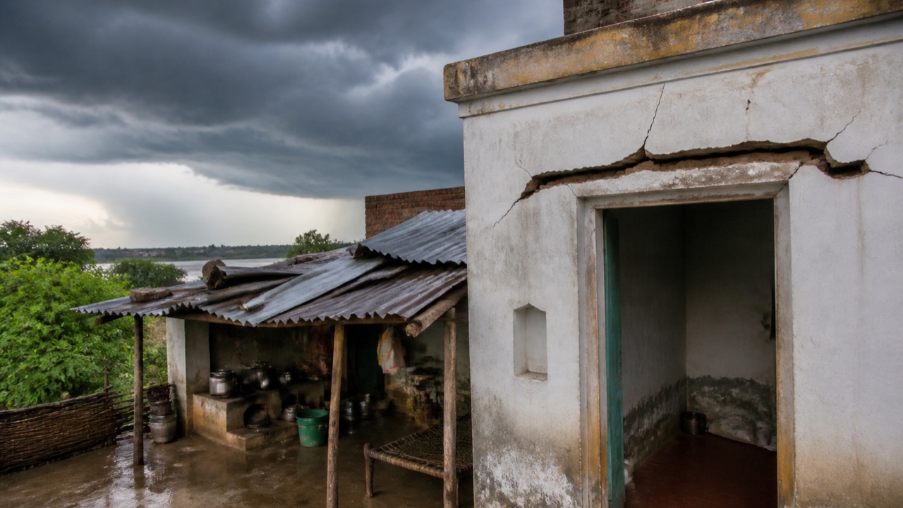 Woman Dies After Lightning Damages House in Gosaipur