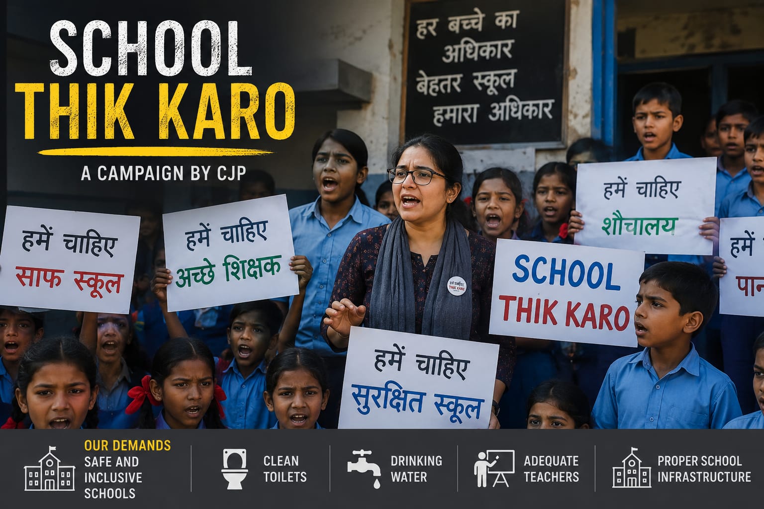 "School Thik Karo": CJP’s Campaign Puts India’s Government School Infrastructure Under the Spotlight