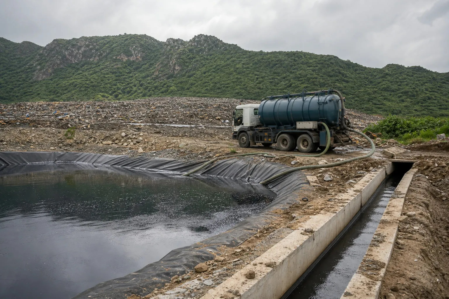 Bandhwari Leachate Plant Still Awaiting Approval as Tankers Carry Load