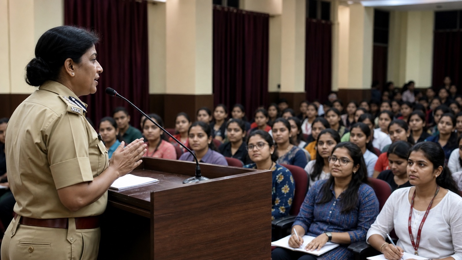 DCP Discusses Careers and Legal Rights With Arya Mahila Students