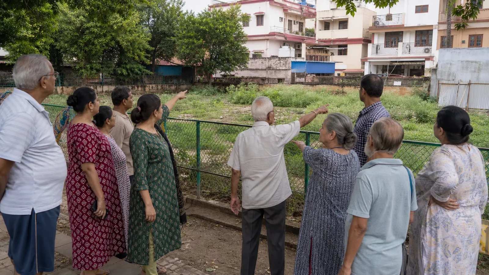 Gandhinagar Residents March Over Alleged Encroachment on Park Land