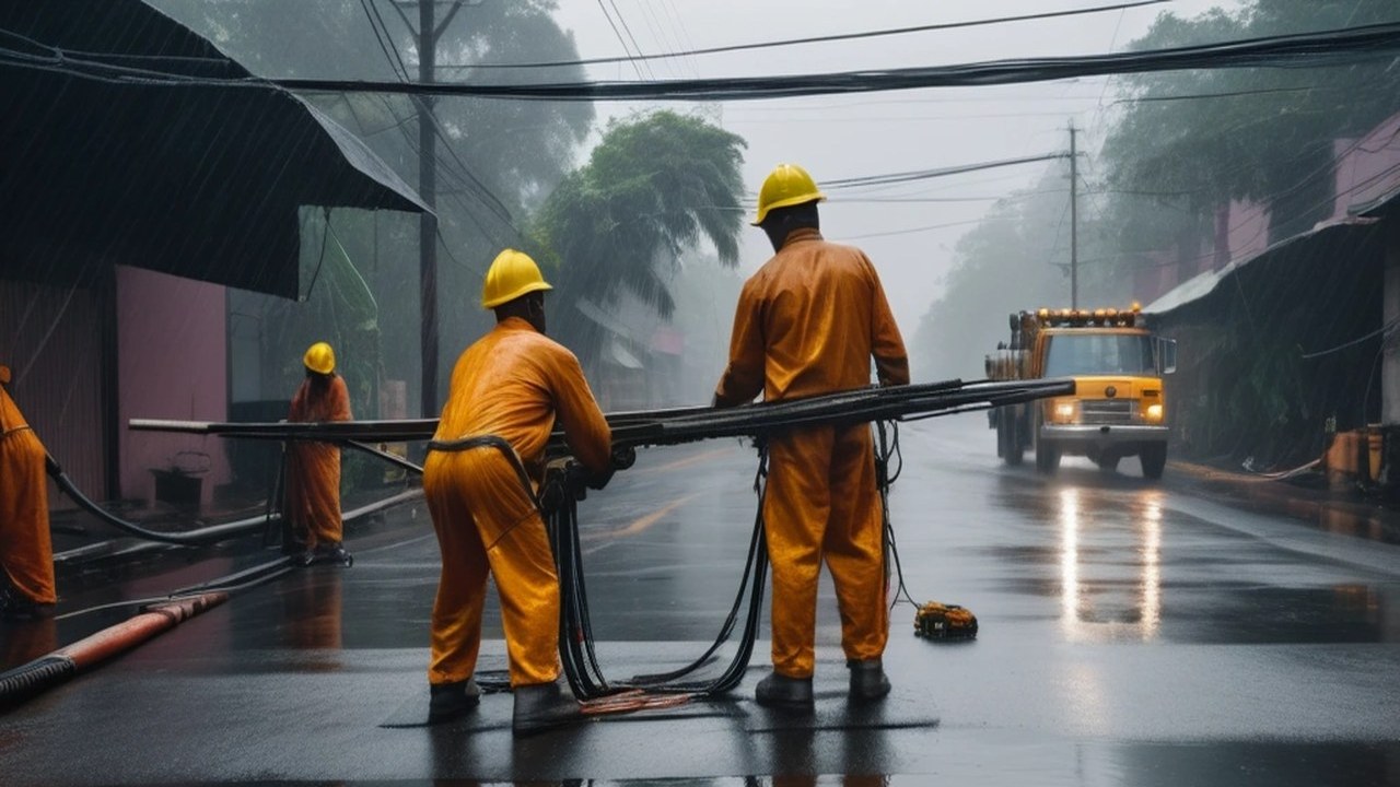 Storm Leaves Lanka to Cholapur Dark as Lines and Transformers Fail
