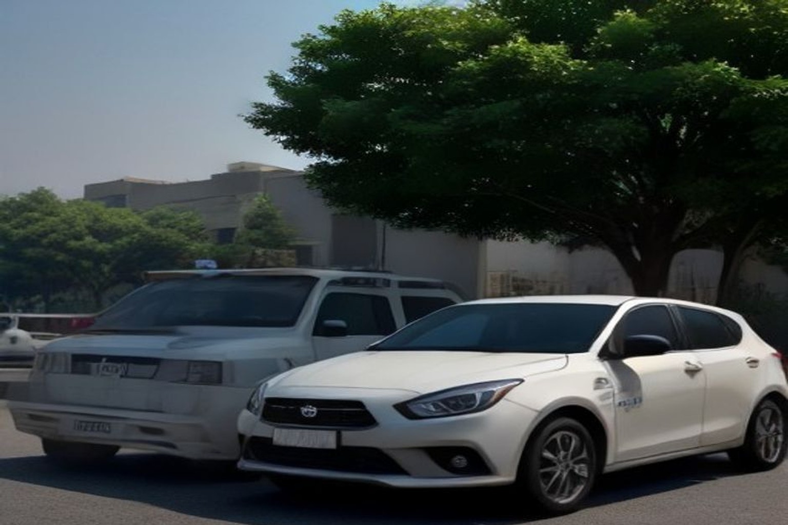 Two Held for Alleged Bid to Run Over Men