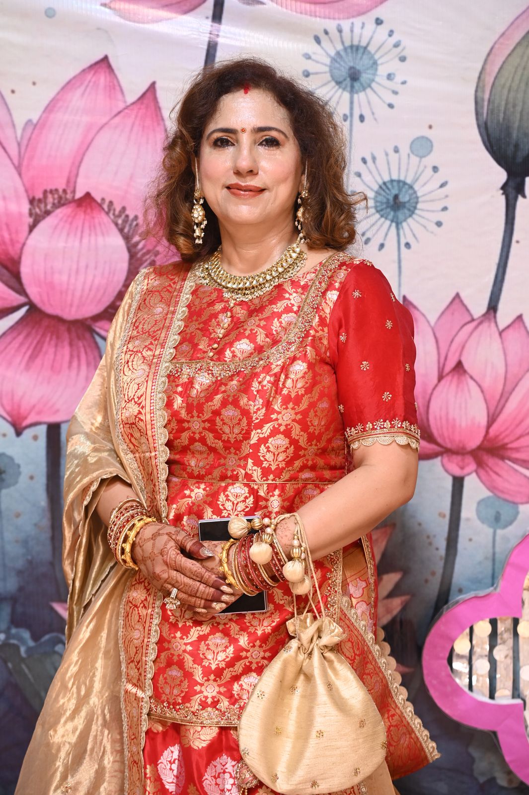 A guest at the Karwa Chauth get-together, Karwa Chauth get-together, Varanasi
