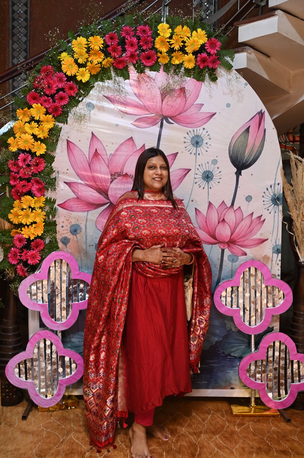 A guest at the Karwa Chauth get-together, Karwa Chauth get-together, Varanasi